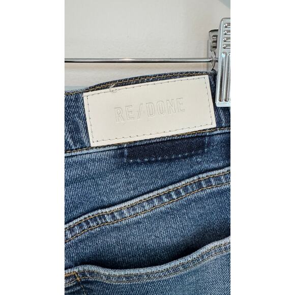 RE/DONE 90s High Rise Ankle Crop Jeans – Size 27 – Dark Stone Wash - Picture 8 of 14